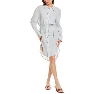 Driftwood Denim Womens Driftwood Jeans Stripe Shirtdress, Blue